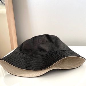 Faux Fendi Monogram Bucket Hat